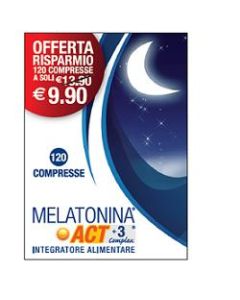 Melatonina Act +3 Complex Integratore per il Sonno 120 Compresse