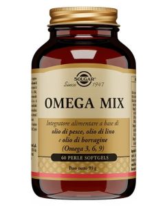 Solgar Omega Mix Integratore Omega3 Acidi Grassi 60 Perle Softgels