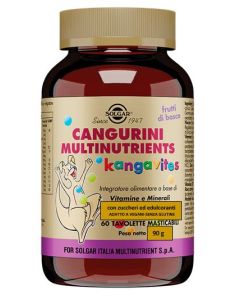 Solgar Cangurini Multinutrients Integratore Vitaminico Bambini 60 Tavolette